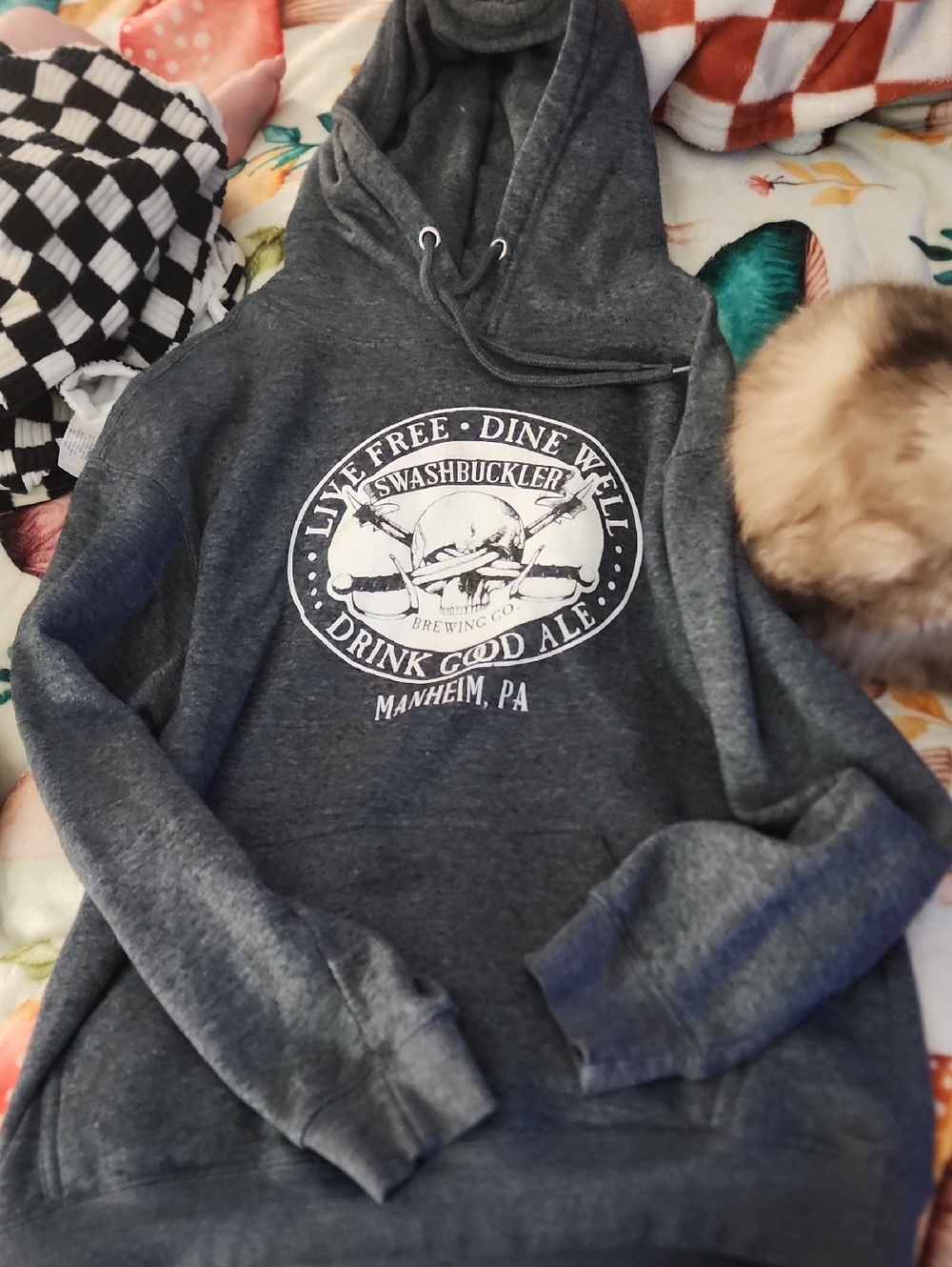 Charcoal Gray Pullover Hoodie